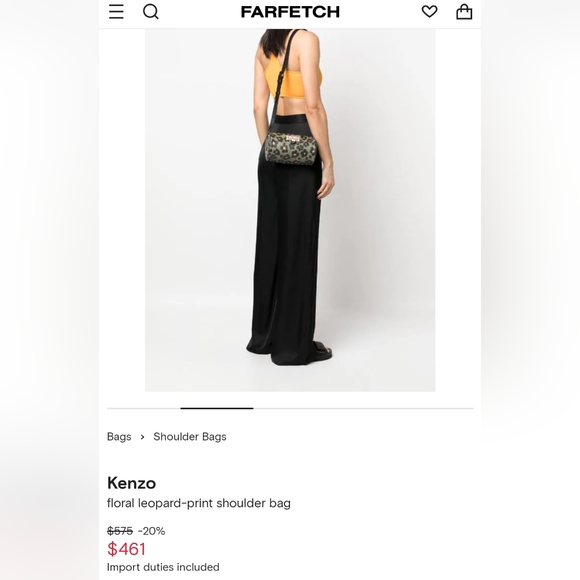 ✨Host Pick✨Kenzo Hana Leopard Tube Crossbody Bag - Picture 9 of 9